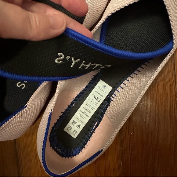 Rothy’s petal pink points 6.5 6 grey sole original flats - Picture 4 of 5